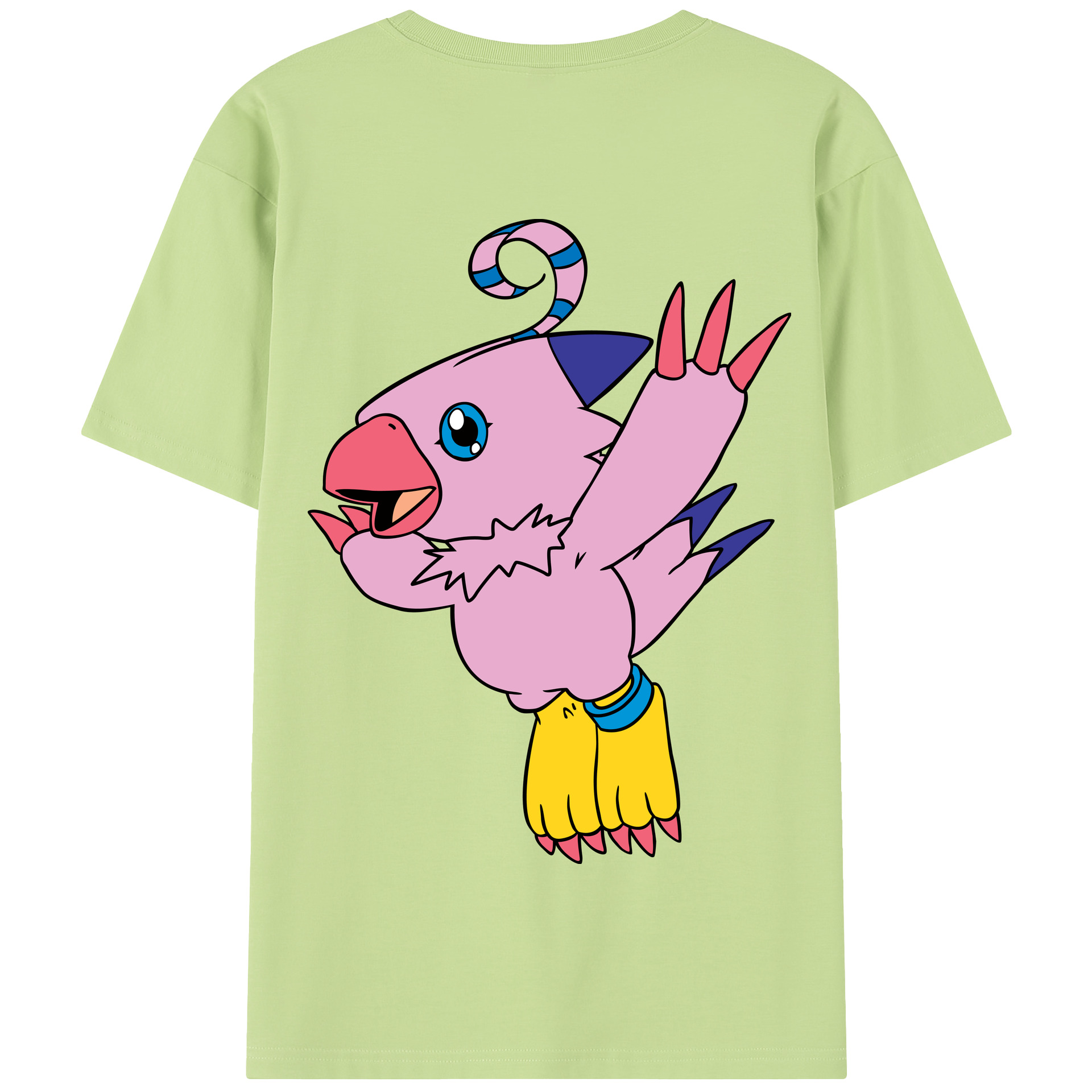 （画像用） Digimon デジタルモンスター/デジモン 綿100％半袖Tシャツ（背面プリント）